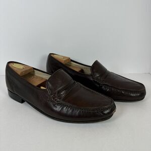 Vintage Bally Of Switzerland Barnes Men’s  Brown Leather Loafers Size 10.5 W